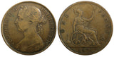Great Britain Victoria (1837-1901) Bronze 1891 1 Penny KM# 755 (24 162)