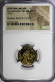 Bithynia, Nicaea Severus Alexander AD 222-235 AE20 / Three signa NGC (044)
