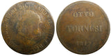 Italian States NAPLES Ferdinand I Copper 1817 8 Tornesi 35mm KM# 273 (23 509)