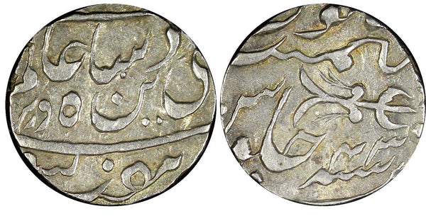 INDIA BHOPAL Shah Alam II Silver  AH1214 43 (1799) Rupee (10.98g) aUNC C#12(9)