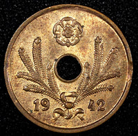 FINLAND Copper 1942 10 Pennia UNC Condition WWII  Issue KM# 33.1 (23 989)