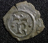 SICILY Italian states Manfred (1258-1266) Billon 1 Denaro 0.51g. (23 782)