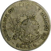 Brazil 1901 200 Reis Liberty Counterstamp " S.GUERRA" KM# 504 (18 831)