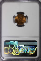 France Bronze 1879 A 1 Centime Paris Mint NGC MS66 RB TOP GRADED KM# 826.1 (042)