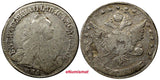 RUSSIA CATHERINE II Silver 1764 MMD 15 KOPECKS Krasny Mint SCARCE C# 62.1 (735)