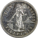 Philippines PROOF Silver 1904 10 Centavos Mintage-1,355 KM# 165 (22 247)