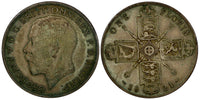 Great Britain George V Silver 1921 Florin KM# 817a (20 939)