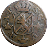 SWEDEN COPPER Adolf Frederick 1767 2 Ore,S.M  Low Mintage:467,000  KM#461