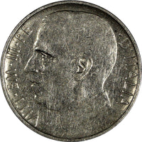 Italy Vittorio Emanuele III 1925 R 50 Centesimi Reeded Edge SCARCE KM#61.2 (346)