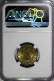 Great Britain George VI Brass 1944 3 Pence NGC MS63 KM# 849 (032)