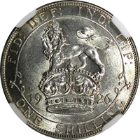 Great Britain George V Silver 1926 1 Shilling NGC MS63 MODIFIED BUST KM# 829 (0)