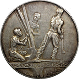 FRANCE Bronze Silver Medal 1900 ART MEDAL PARIS.EIFFEL TOWER.SCARCE 41 mm (9668)