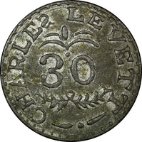 ENGLAND KENT NEWENDEN ND (1865) CHARLES LEVETT  HOP TOKEN CL/30 2 1/2 DOZEN 35mm