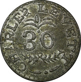 ENGLAND KENT NEWENDEN ND (1865) CHARLES LEVETT  HOP TOKEN CL/30 2 1/2 DOZEN 35mm