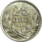 Sweden Gustaf V Silver 1938 25 Öre  KM# 785 (22 046)