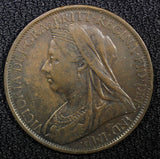 Great Britain Victoria Bronze 1900 1 Penny 30.8 mm  KM# 790 (22 507)