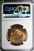 GREAT BRITAIN George V Bronze 1936 1 Penny NGC MS63 BN NICE TONING KM# 838