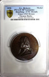 Great Britain MEDAL 1858 Thomas Banks by L.C. Wyon PCGS UNC DET.Eimer-1523 (4)