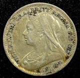 Great Britain Victoria Silver 1898 3 Pence KM# 777 (24 163)