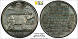 Swiss Basel Zoo Medal 1974.100th Anniversary 33mm PCGS MS64 TOP GRADED (89)