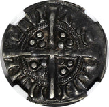 ENGLAND Edward I Silver (1279-1307) 1 Penny London NGC XF45 Toned S-1398 (001)