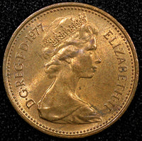 Great Britain Elizabeth II Bronze 1977 1 New Penny UNC KM# 915 (22 707)