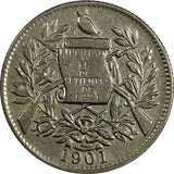 Guatemala Copper-Nickel 1901 1/2 Real KM# 176 (18 670)