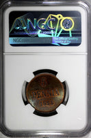 Finland Nicholas II Copper 1898 5 Penniä NGC MS64 BN BETTER DATE KM# 15 (060)