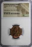 WESTERN ROMAN EMPIRE Gratian 367-383 AE2 Rev-Emperor dragging captive NGC (001)