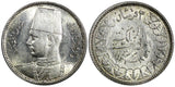 EGYPT Farouk Silver 1937-1942 2 Piastres aUNC/UNC KM#365 RANDOM PICK (1 Coin)