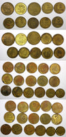 PERU LOT OF 25 COINS 1942-1967 5,10 CENTAVOS (20 936)