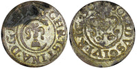 Riga.Livonia Christina of Sweden (1632-1654) Silver 1650 Solidus 0,55g.KM# 21(3)