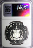 Samoa Silver PROOF 1977 Tala Lindbergh Flight NGC PF67 ULTRA CAMEO KM# 26a (14)