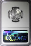 Italy Aluminium 1953 R 10 Lire NGC MS65 TOP GRADED KM# 93 (39)