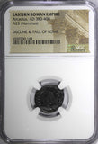 EASTERN ROMAN ARCADIUS AD 383-408 AE3 Nummus /Emperor on horseback NGC (143)