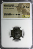 Roman Empire Constantine I AD 307-337 AE3 BI Nummus  NGC Ch AU (045)