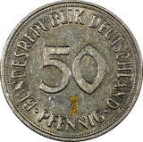 Germany - Federal Republic 1968 F  50 Pfennig 20 mm KM# 109.1 (21 200)