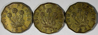 Great Britain George VI LOT OF 3 COINS 1941 3 Pence WWII Issue KM# 849 (20 239)