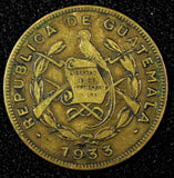 GUATEMALA Brass 1933 1 Centavo Royal British Mint  KM# 249 (22 827)