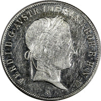 AUSTRIA Ferdinand I (1835-1848) Silver 1841-A 20 Kreuzer Vienna aUNC KM2208 (04)