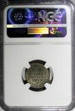 German States PRUSSIA Silver 1870 A 1 Groschen NGC MS64 Toned KM# 485  (080)