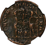ROMAN.Diocletian AD 284-305 AE Post-Ref. Radiate Rev.Victory on Globe NGC (124)