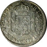 BOLIVIA Charles IIII Silver 1797 PTS PP  2 Reales KM# 71