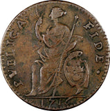 Sweden Emergency Issue Carl XII 1716 1 Daler Faith of the People KM# 354 ( 182)