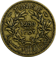 Tunisia Chambers of Commerce 1352//1933 50 Centimes KEY DATE XF KM# 246 (18 929)