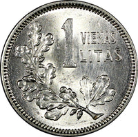 Lithuania Silver 1925 1 Litas UNC KM# 76 (21 141)