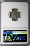 Mexico SECOND REPUBLIC Silver 1890 MO M 10 Centavos NGC MS64 TONED KM#403.7 (43)