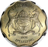 Botswana 1976 1 Pula NGC MS65 Zebra Nice Toned KM# 8 (44)
