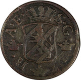 SWEDEN Adolf Frederick Copper 1761 SM 2 Ore Mintage-422,000 KM# 461 (19 619)