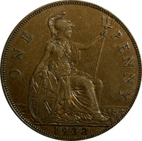 Great Britain George V Bronze 1932 1 Penny KEY DATE KM# 838 (14 185)